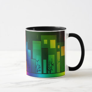 Glühen der Stadt Tasse