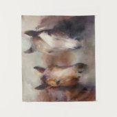 Glühen der Westen Wandteppich (Vorderseite)