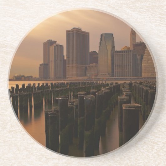 Glühen des Sonnenuntergangs während der Sandstein Untersetzer (Vorne)