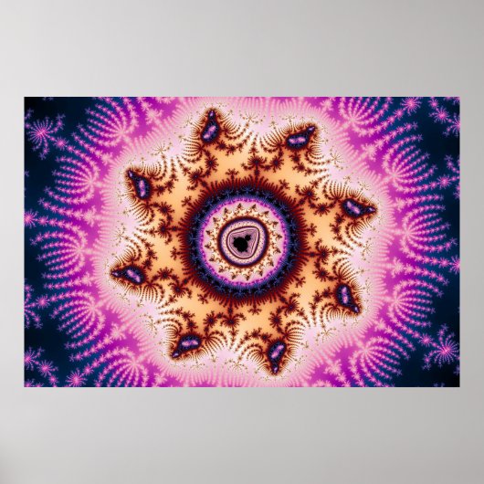 Glühen - Fraktal Poster (Vorne)