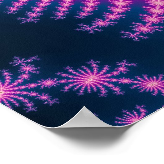 Glühen - Fraktal Poster (Ecke)