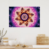 Glühen - Fraktal Poster (Küche)