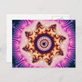 Glühen - Fraktal Postkarte (Vorne/Hinten)