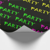 Glühen im dunklen Party-Verpackungs-Papier oder Geschenkpapier (Ecke)