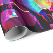Glühen im dunklen Tanz-Party Geschenkpapier (Rolleneckpunkt)