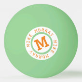 Glühen im dunklen Tischtennisball (Rückseite)