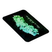 Glühen in den dunkelgrünen Lilaks verändertes Foto Magnet (Rechte Seite)