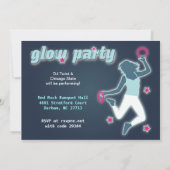 Glühen in den dunklen Party Einladungen (Rückseite)