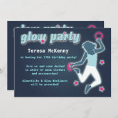 Glühen in den dunklen Party Einladungen (Vorne/Hinten)