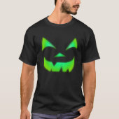 Glühen in der dunkelgrünen Kürbislaterne Pumpkin T-Shirt (Vorderseite)