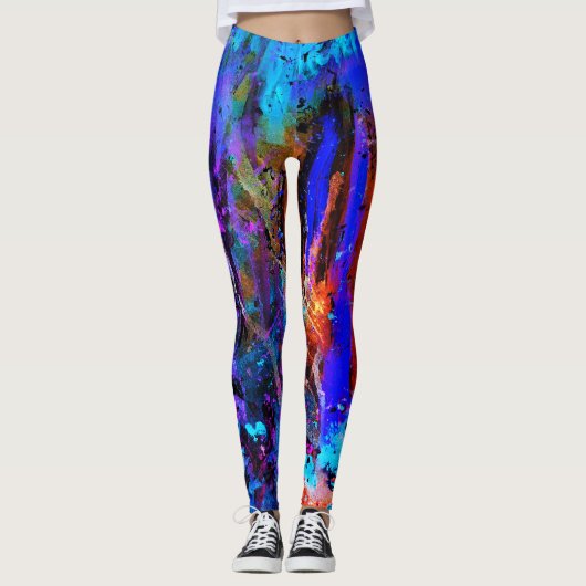 Glühen in der Dunkelheit Leggings (Vorderseite)
