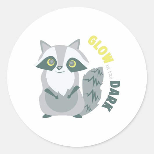 Glühen in der Dunkelheit Runder Aufkleber (Vorderseite)