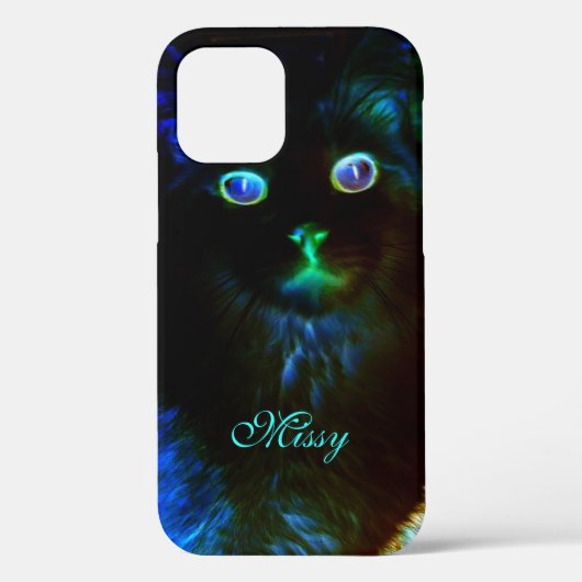 Glühen in der dunklen Katze Case-Mate iPhone Hülle (Rückseite)