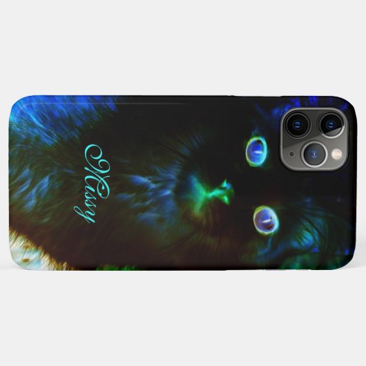 Glühen in der dunklen Katze Case-Mate iPhone Hülle (Rückseite (Horizontal))