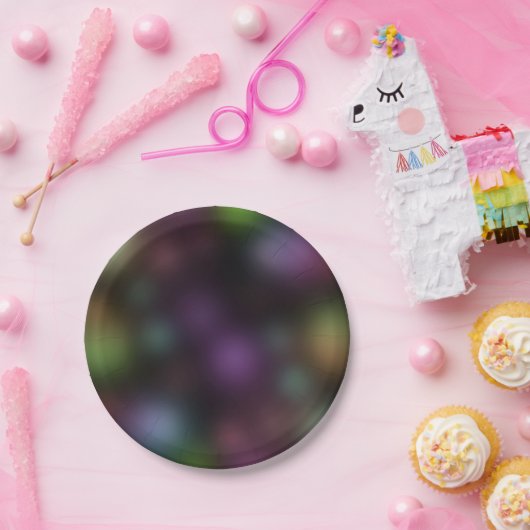 Glühen in der dunklen Neon Lights Fun Birthday Par Pappteller (Party)