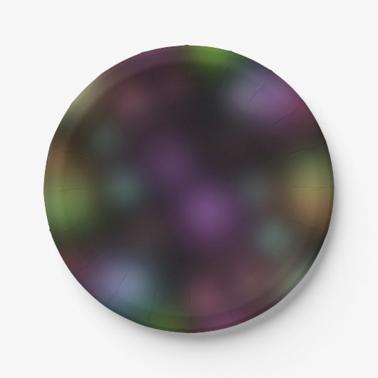 Glühen in der dunklen Neon Lights Fun Birthday Par Pappteller (Vorderseite)