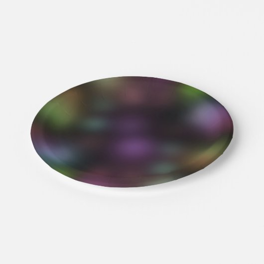 Glühen in der dunklen Neon Lights Fun Birthday Par Pappteller (Schrägansicht)