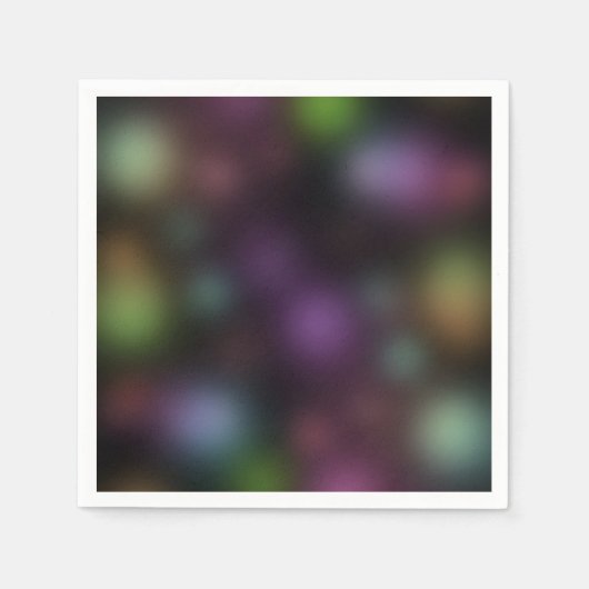 Glühen in der dunklen Neon Lights Fun Birthday Par Serviette (Vorderseite)