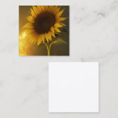 Glühen in der dunklen Sonnenblume Grafik Telefonnummerkarte (Vorne/Hinten)