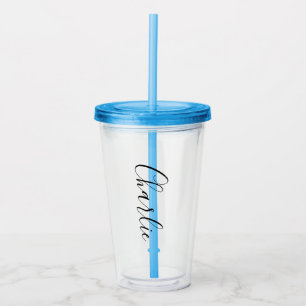 Glühen in dunklen, mit Na Personalisierten Gastges Acryltrinkbecher