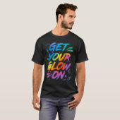 Glühen in hellen Farben 80 Thema T-Shirt (Vorne ganz)