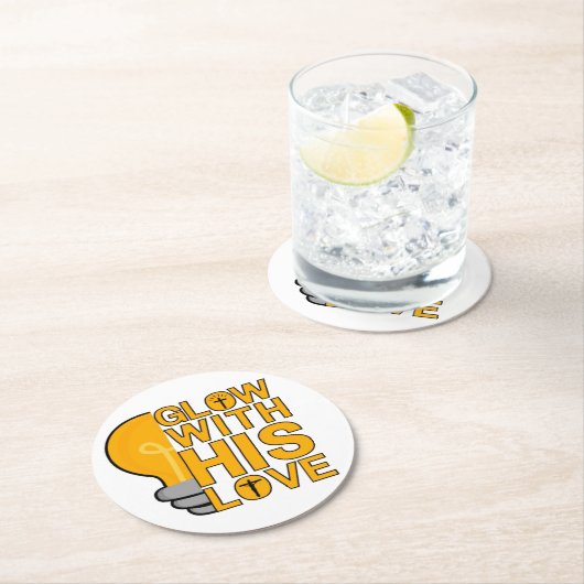 Glühen mit seinen Untersetzer aus der Liebe (Vor Ort)