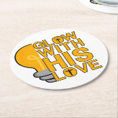 Glühen mit seinen Untersetzer aus der Liebe (Angewinkelt)