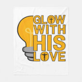 Glühen mit seiner Liebe Fleece Blankon (Vorderseite)