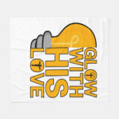 Glühen mit seiner Liebe Fleece Blankon (Vorderseite (Horizontal))