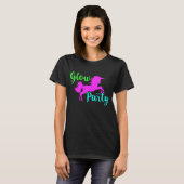 Glühen-Party Unicornneon T-Shirt (Vorne ganz)