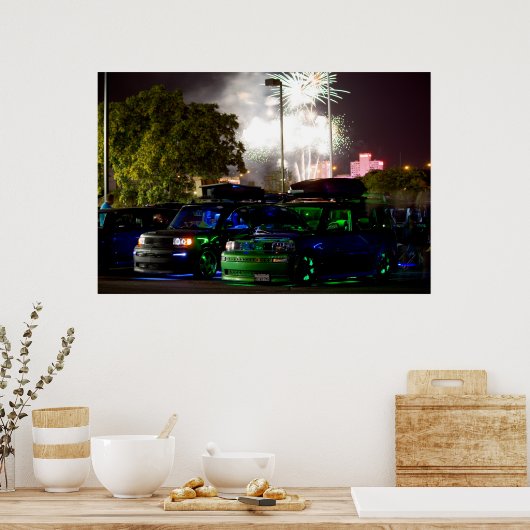 Glühen Poster (Küche)