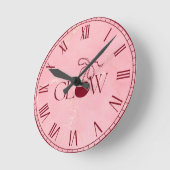 Glühen Runde Wanduhr (Winkel)