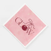 Glühen Serviette (Ecke)