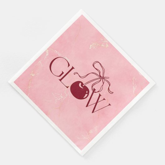 Glühen Serviette (Ecke)