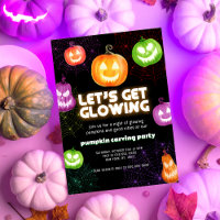 Glühen Sie im dunkelneonischen Party Pumpkin Carvi