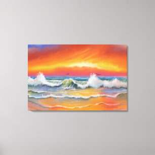 Glühen - Wasserfarbenkunst Leinwanddruck