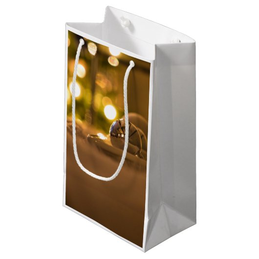 Glühen Weihnachtsbeleuchtung Geschenktasche Kleine Geschenktüte (Vorderseite Schrägansicht)