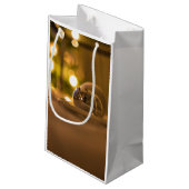 Glühen Weihnachtsbeleuchtung Geschenktasche Kleine Geschenktüte (Rückseite Schrägansicht)