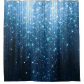 Glühend Abstrakt: Illuminierte Hintergrundkunst. Duschvorhang (Vorderseite)