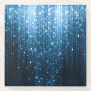 Glühend Abstrakt: Illuminierte Hintergrundkunst. Glasuntersetzer