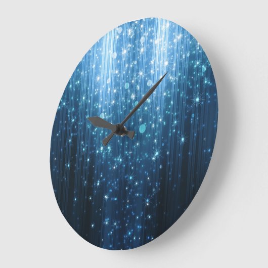 Glühend Abstrakt: Illuminierte Hintergrundkunst. Große Wanduhr (Winkel)