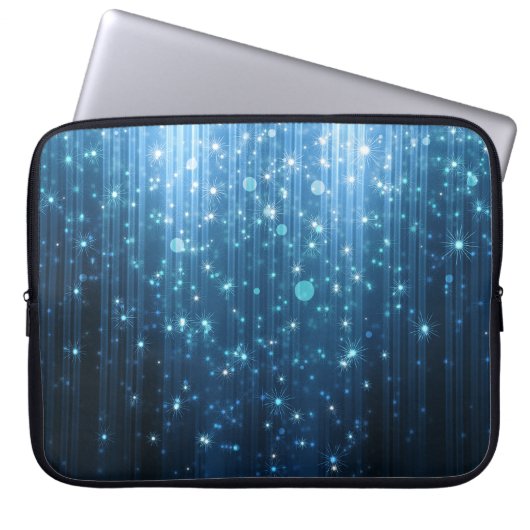 Glühend Abstrakt: Illuminierte Hintergrundkunst. Laptopschutzhülle (Vorderseite)