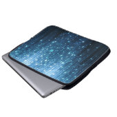 Glühend Abstrakt: Illuminierte Hintergrundkunst. Laptopschutzhülle (Vorne Knopf)