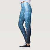 Glühend Abstrakt: Illuminierte Hintergrundkunst. Leggings (Links)