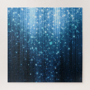 Glühend Abstrakt: Illuminierte Hintergrundkunst. Puzzle