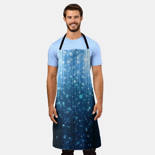 Glühend Abstrakt: Illuminierte Hintergrundkunst. Schürze (Getragen)