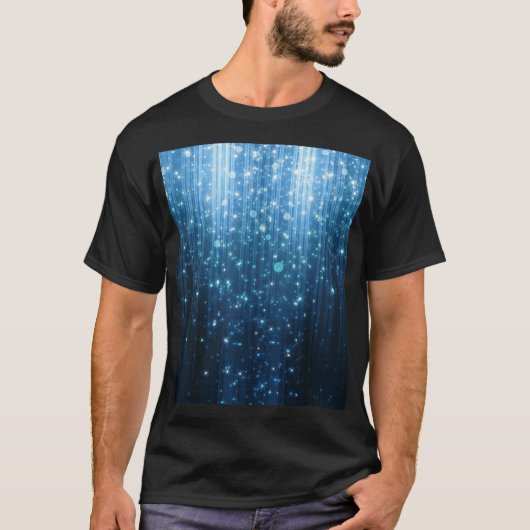 Glühend Abstrakt: Illuminierte Hintergrundkunst. T-Shirt (Vorderseite)