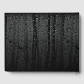 Glühend Daisy in Raindrops Funeral Gästebuch (Rückseite)