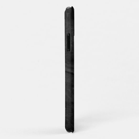 glühend schwarzer Schwanz auf Leder Case-Mate iPhone Hülle (Hinten/Rechts)