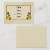 Glühende Ahorn-Blätter Visitenkarte (Vorne/Hinten)